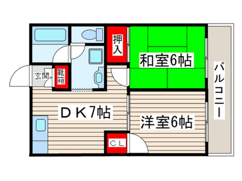 間取図 プランドール南葛西