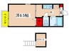 パノラマタウン 1Kの間取り