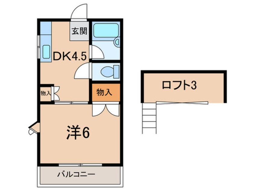 間取図 コスモスウイング平和台