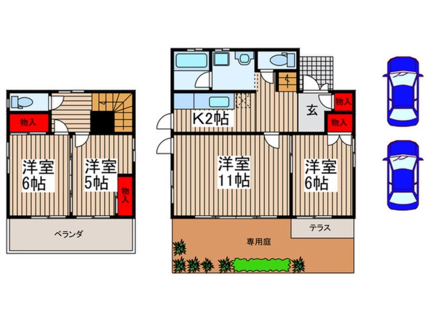 間取図 椿山貸家