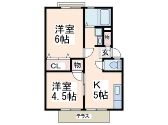間取図 ヴァンヴェール市ｹ尾