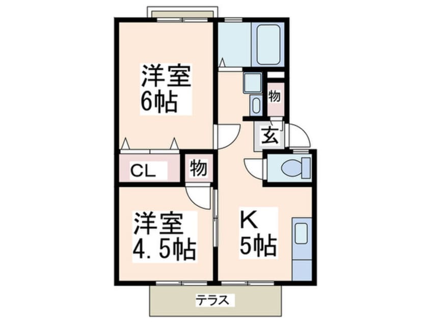 間取図 ヴァンヴェール市ｹ尾