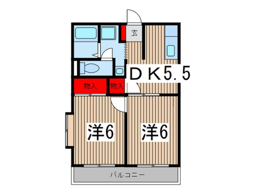 間取図 ヴェルコリーヌ２番館