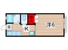 ウインズ稲毛 1Kの間取り