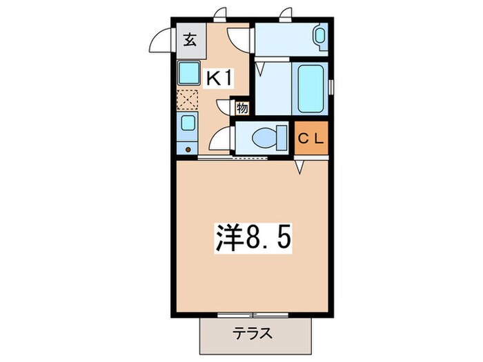 間取り図 エルマーノ相模原A棟