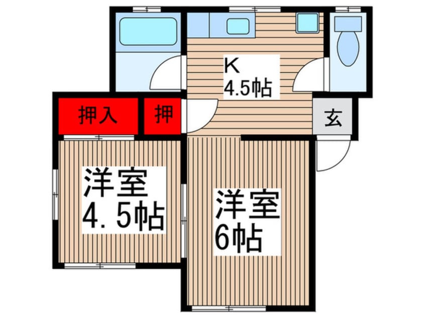 間取図 クローバハイツ