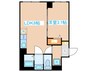 ウェルスクエア方南町 1LDKの間取り