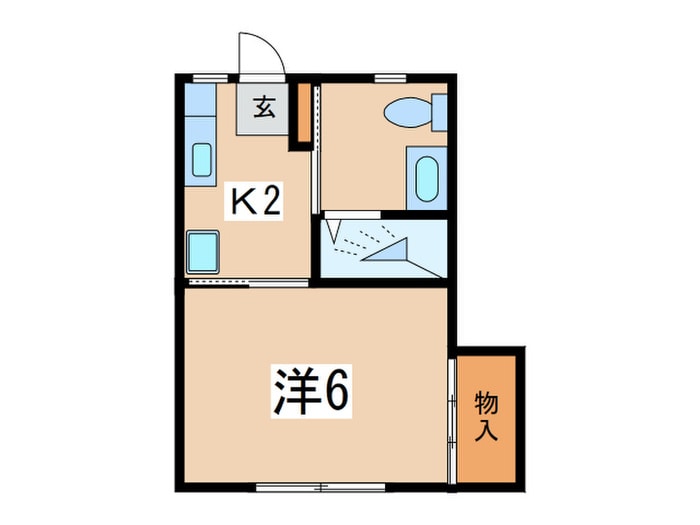 間取り図 ハイツ天野Ｂ