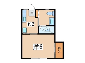 間取図 ハイツ天野Ｂ