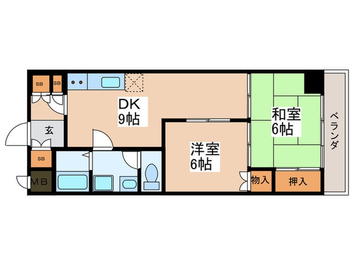 間取り図 カサベリヤ・フジ（302）