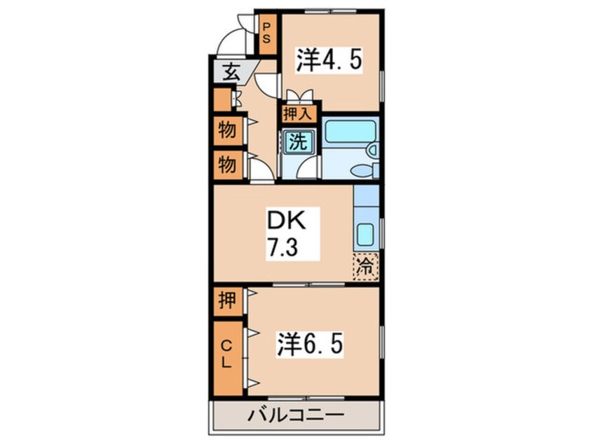 間取図 サンハウス東林間