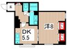 メゾン・ド・小岩 1DKの間取り