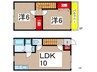 ブラウンコ－トＫ 2LDKの間取り