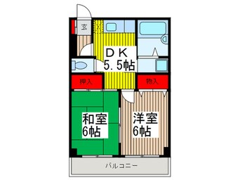 間取図 ジュネシオン大熊１