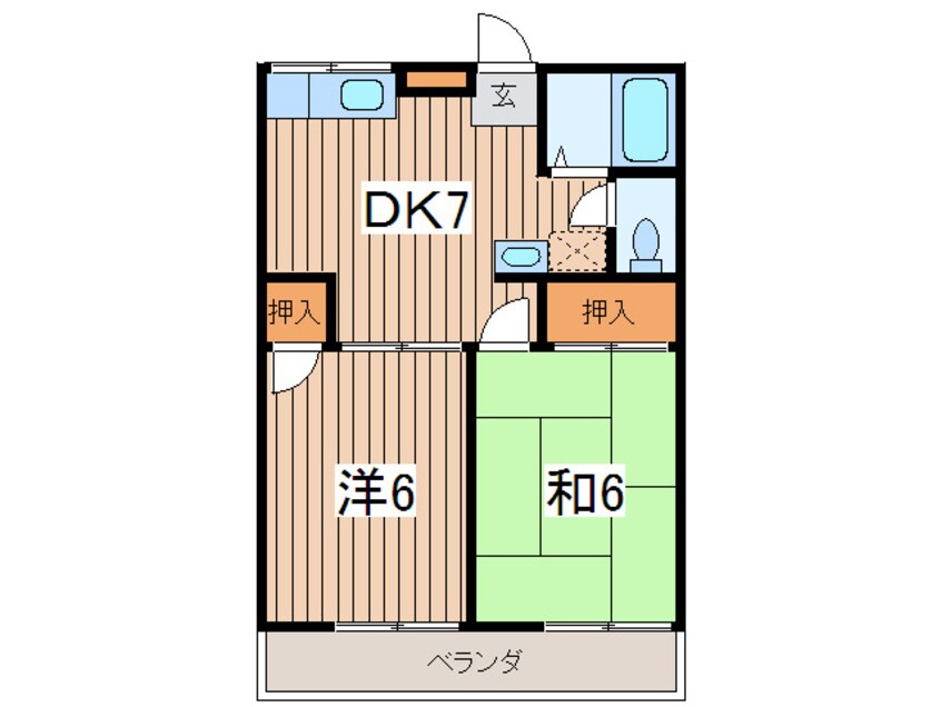 間取図 メゾンソレイユ