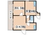 古川ビル 2DKの間取り