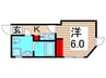 アリビオ 1Kの間取り