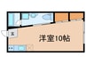 コーポ坂井 1Rの間取り