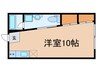 コーポ坂井 1Rの間取り