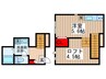 RIZEST 新松戸 1Rの間取り