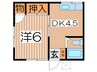 池田アパ－ト 1DKの間取り