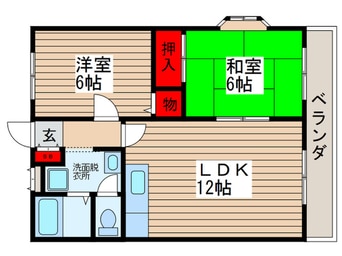 間取図 ベルレ－ジュ南柏