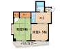 ハイム分倍河原 2Kの間取り