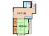 ハイム分倍河原 1DKの間取り