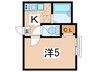 メゾンエルレ－ブ 1Kの間取り