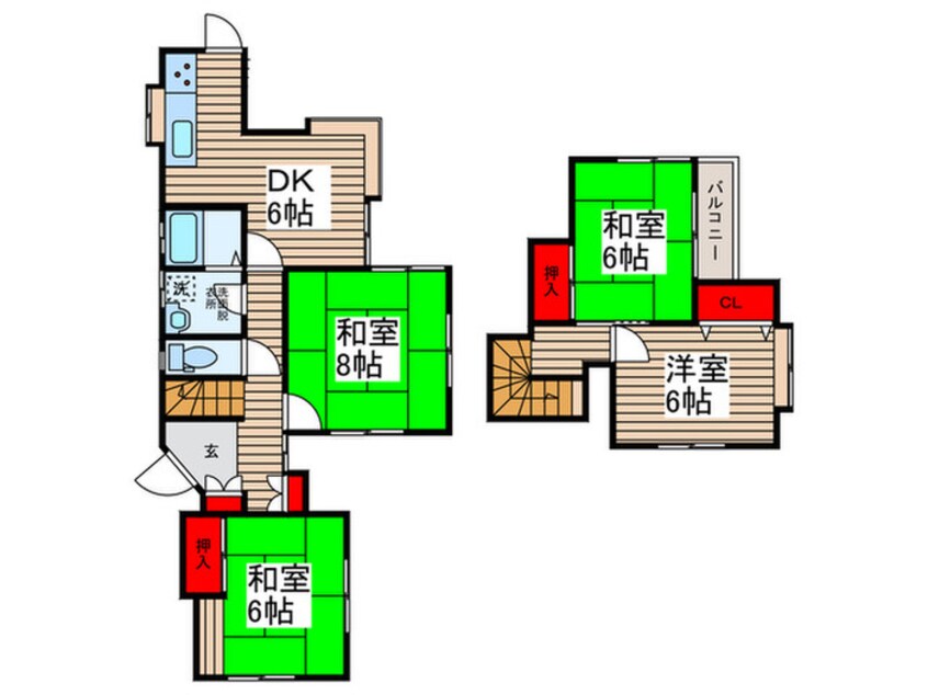 間取図 流山市東深井戸建