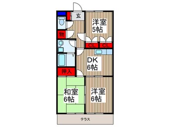 間取図 スカイハイツ澤田