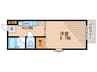 センチュリーステージ 1Kの間取り