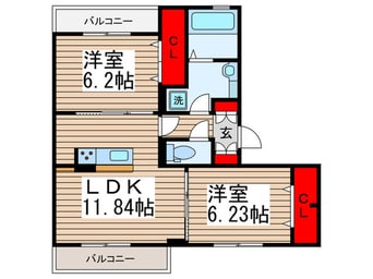 間取図 グランフォルト高砂