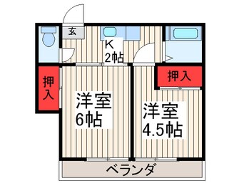 間取図 スカイコーポ