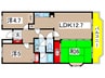 サンライズ多摩 3LDKの間取り