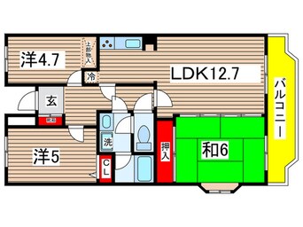 間取図 サンライズ多摩