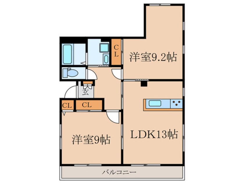 間取図 エ・アロール