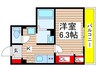 リトルキャビン 1Kの間取り