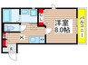リトルキャビン 1Kの間取り