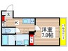 リトルキャビン 1Kの間取り