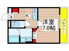 リトルキャビン 1Kの間取り