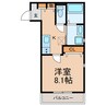リトルキャビン 1Kの間取り