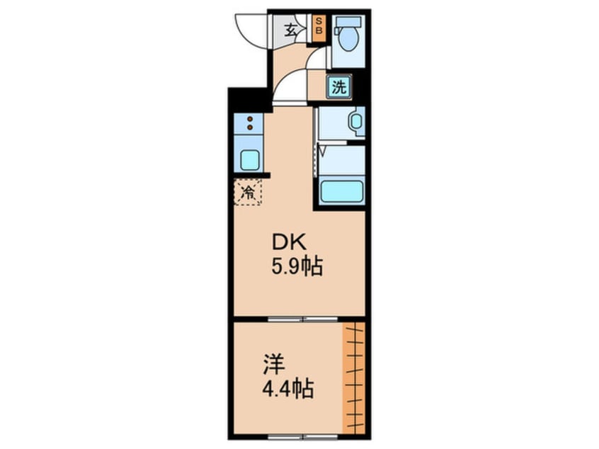 間取図 ＧＲＡＮＰＡＳＥＯ大森北