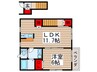 グレイスフジＣ 1LDKの間取り