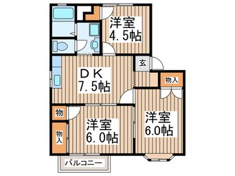 間取図 クレストＡ棟