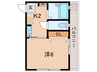 ラペーシュ目黒本町 1Kの間取り