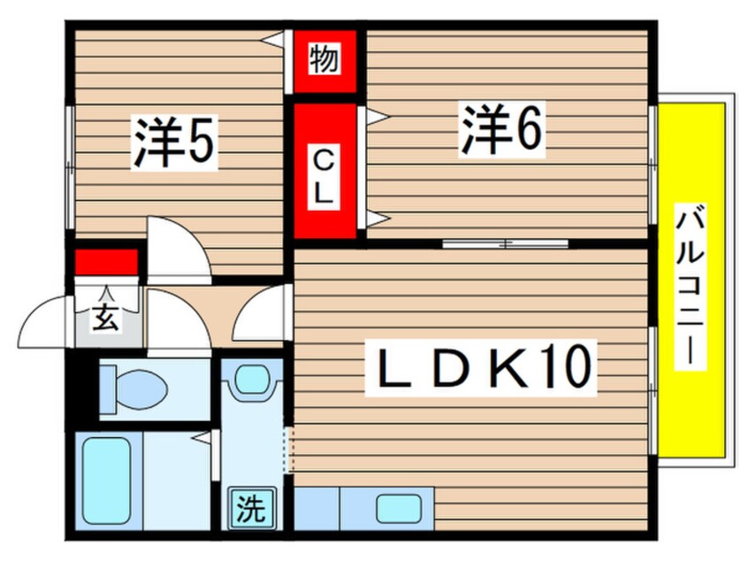 間取図 サンハイツM