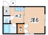 トヨダコーポ 1Kの間取り