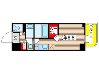 間取図 ﾊﾟｰｸｱｸｼｽ森下