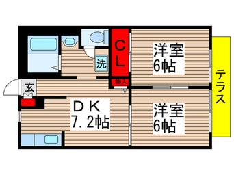 間取図 ジョリエ勝田台